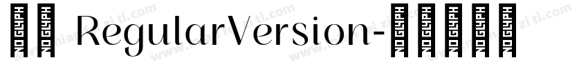 小愚 RegularVersion字体转换